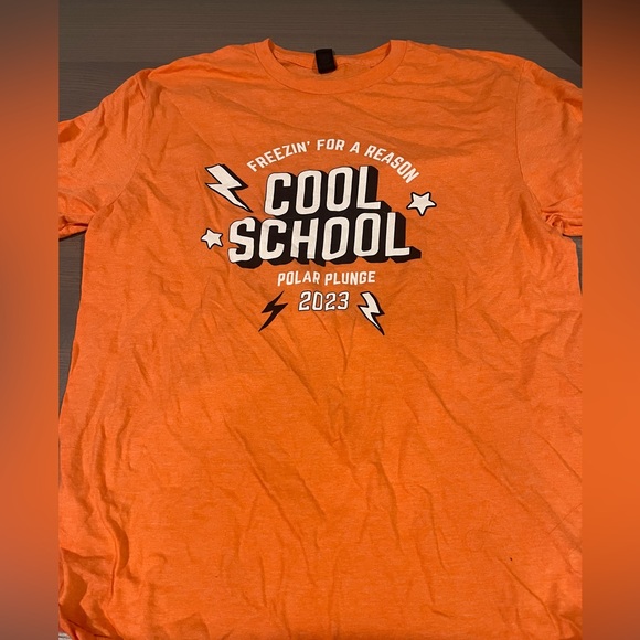 Bright orange buttery soft tee - Picture 3 of 3